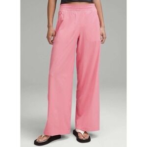 Lululemon Swift Mid Rise Wide Leg Pants Sakura Pink Athleisure Women's Size 0